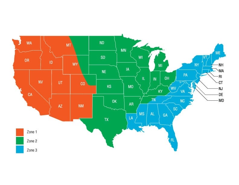 Shipping-USA-Map